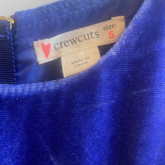 Crewcuts blue velvet dress 5 - Picture 2 of 4